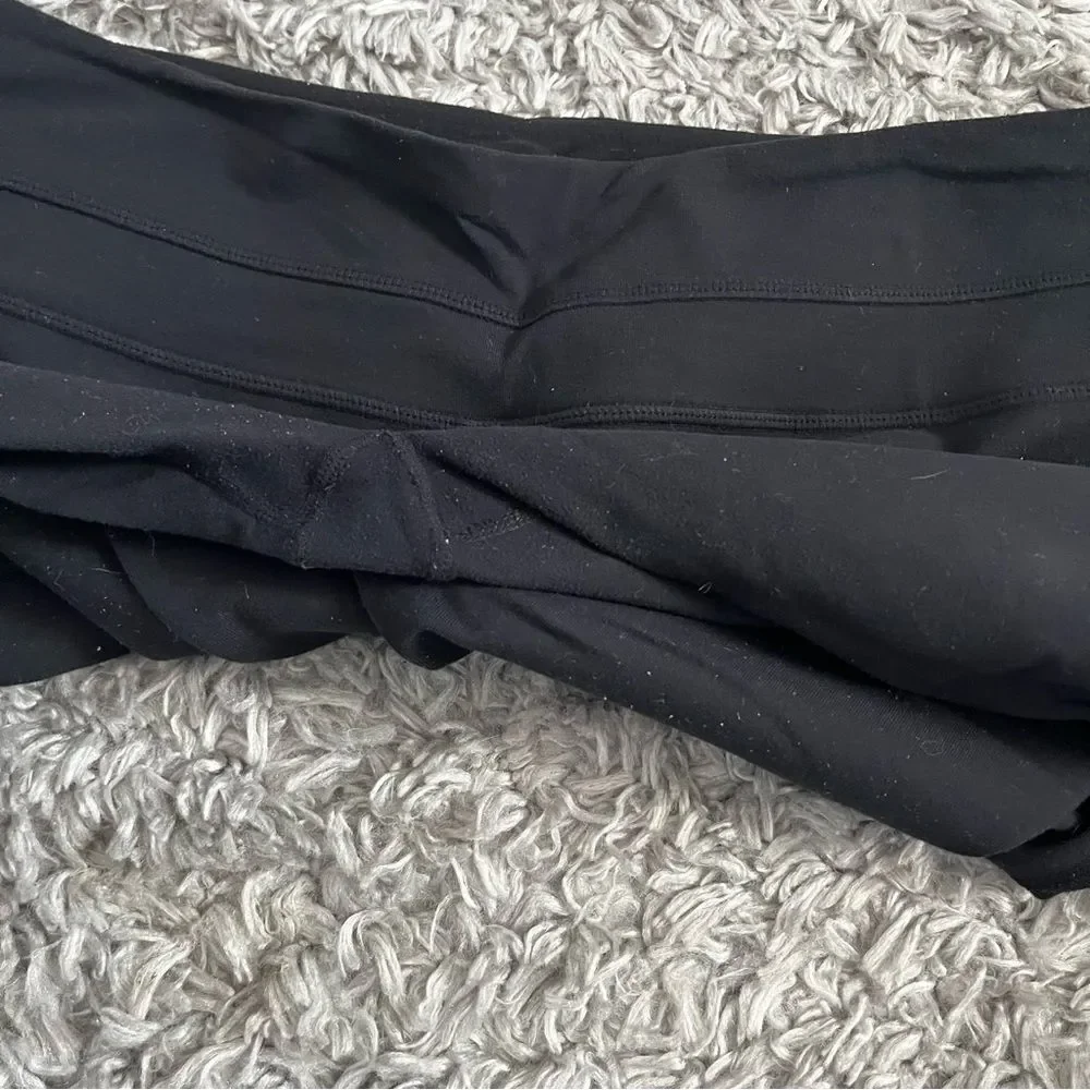 Lululemon black 21” leggings size 10